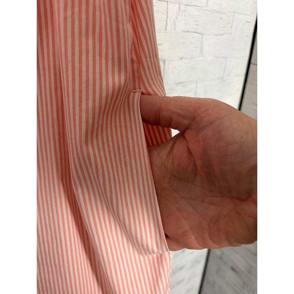 Lafayette 148 women’s dress shirt, sleeveless pockets, pinstripe quiet luxury - Picture 4 of 12